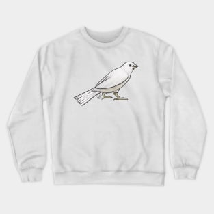 Bird - Canary - White Crewneck Sweatshirt